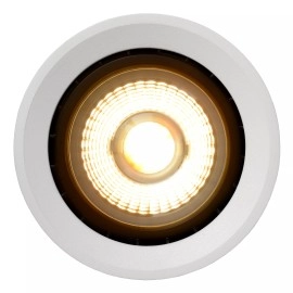 FEDLER apaļš griestu prožektors Ø12 cm 1 x 12 W GU10 (ES111) 2200-3000K balts (Lucide)