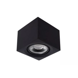 FEDLER kvadrātveida griestu prožektors 12×12 cm 1 x 12 W GU10 (ES111) 2200-3000K melns (Lucide)