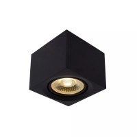 FEDLER kvadrātveida griestu prožektors 12×12 cm 1 x 12 W GU10 (ES111) 2200-3000K melns (Lucide)