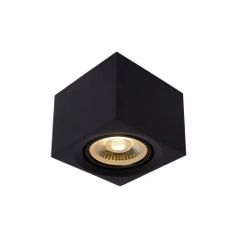 FEDLER kvadrātveida griestu prožektors 12×12 cm 1 x 12 W GU10 (ES111) 2200-3000K melns (Lucide)