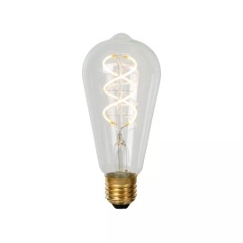 ST64 filament LED spuldze E27 1 × 4,9 W 450 lm 2700 K dimmējama caurspīdīga (Lucide)