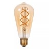 ST64 filament LED spuldze E27 1 × 4,9 W 450 lm 2200 K dimmējama dzintara (Lucide)