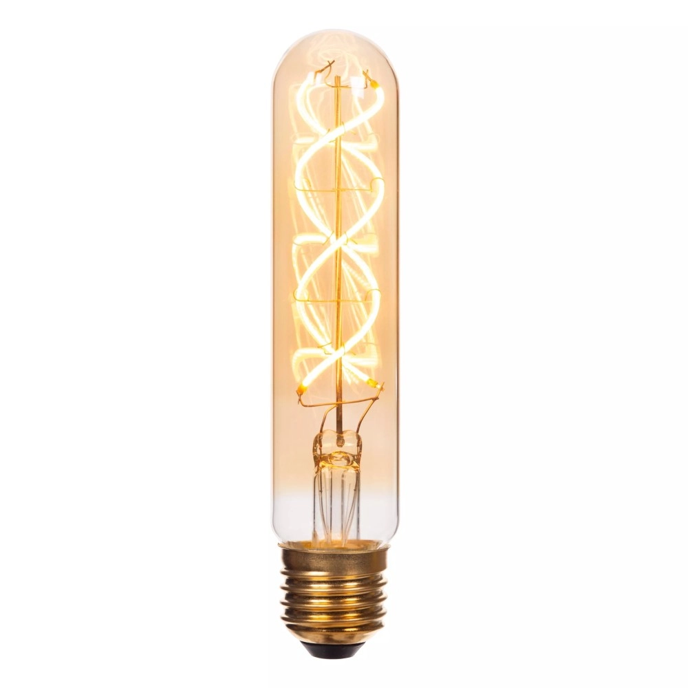T32 H15 cm filament LED spuldze E27 1 × 4,9 W 410 lm 2200 K dimmējama dzintara (Lucide)