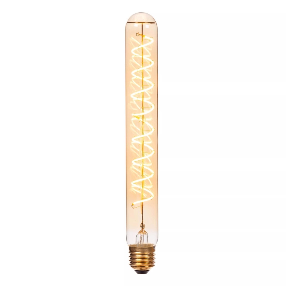 T32 H25 cm filament LED spuldze E27 1 × 4,9 W 450 lm 2200 K dimmējama dzintara (Lucide)
