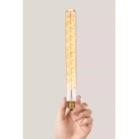 T32 H30 cm filament LED spuldze E27 1 × 4,9 W 450 lm 2200 K dimmējama dzintara (Lucide)
