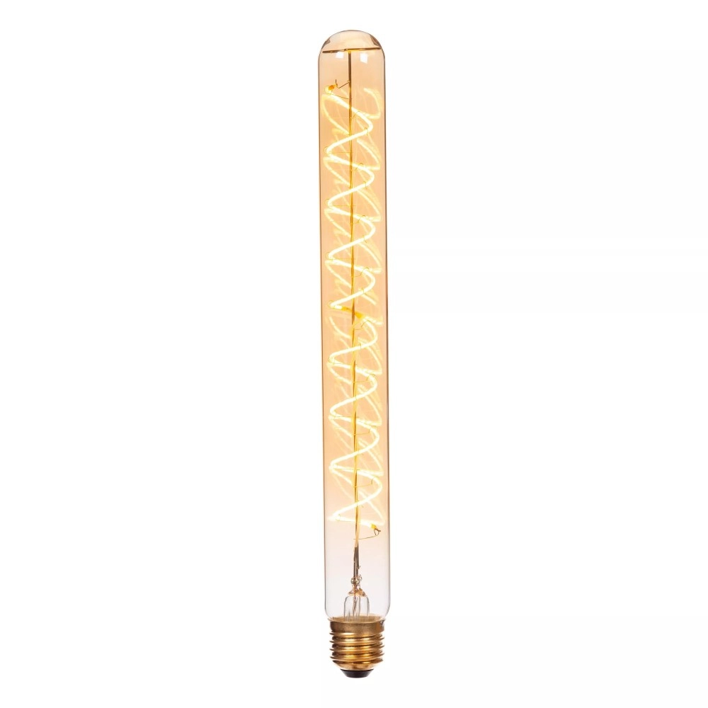 T32 H30 cm filament LED spuldze E27 1 × 4,9 W 450 lm 2200 K dimmējama dzintara (Lucide)