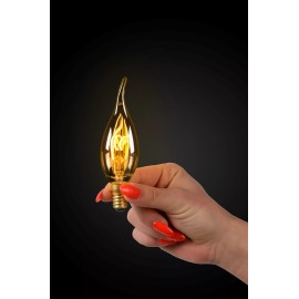 CT35 filament LED spuldze E14 1 × 3 W 165 lm 2200 K dimmējama dzintara (Lucide)