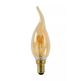CT35 filament LED spuldze E14 1 × 3 W 165 lm 2200 K dimmējama dzintara (Lucide)