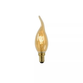 CT35 filament LED spuldze E14 1 × 3 W 165 lm 2200 K dimmējama dzintara (Lucide)
