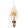 CT35 filament LED spuldze E14 1 × 3 W 190 lm 2200 K dimmējama dzintara (Lucide)