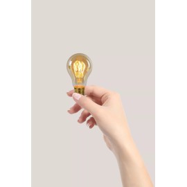A60 filament LED spuldze E27 1 × 4,9 W 420 lm 2200 K dimmējama dzintara (Lucide)