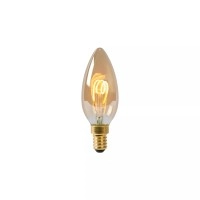 C35 filament LED spuldze E14 1 × 3 W 165 lm 2200 K dimmējama dzintara (Lucide)