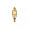 C35 filament LED spuldze E14 1 × 3 W 165 lm 2200 K dimmējama dzintara (Lucide)