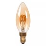 C35 filament LED spuldze E14 1 × 3 W 200 lm 2200 K dimmējama dzintara (Lucide)