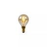 P45 filament LED spuldze E14 1 × 3 W 165 lm 2200 K dimmējama dzintara (Lucide)