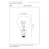 P45 filament LED spuldze E14 1 × 3 W 200 lm 2200 K dimmējama dzintara (Lucide)