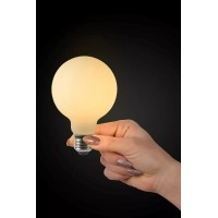 G80 filament LED spuldze E27 1 × 4,9 W 500 lm 2700 K dimmējama opāla (Lucide)