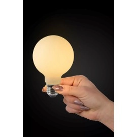 G80 filament LED spuldze E27 1 × 4,9 W 500 lm 2700 K dimmējama opāla (Lucide)