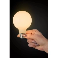 G80 filament LED spuldze E27 1 × 8 W 1080 lm 2700 K dimmējama opāla (Lucide)