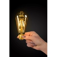ST64 filament LED spuldze E27 1 × 5 W 600 lm 2700 K dimmējama dzintara (Lucide)