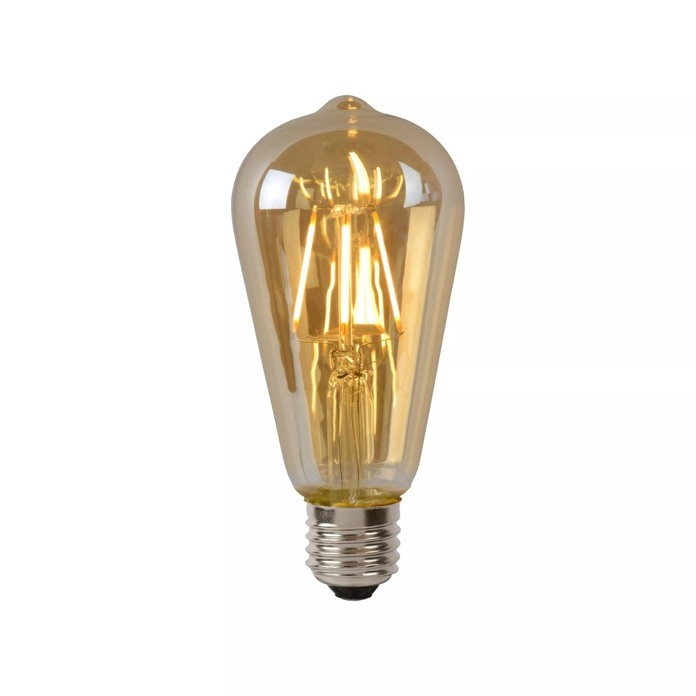 ST64 filament LED spuldze E27 1 × 5 W 600 lm 2700 K dimmējama dzintara (Lucide)