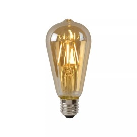 ST64 filament LED spuldze E27 1 × 5 W 600 lm 2700 K dimmējama dzintara (Lucide)