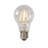A60 Class A filament LED spuldze E27 1 × 7 W 1480 lm 2700 K nedimmējama caurspīdīga (Lucide)