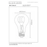 A60 Class B filament LED spuldze E27 1 × 7 W 1300 lm 2700 K dimmējama caurspīdīga (Lucide)