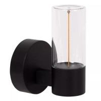 FILANI āra sienas lampa 1x6.5W Integrated LED IP54 melna (Lucide)