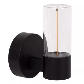FILANI āra sienas lampa 1x6.5W Integrated LED IP54 melna (Lucide)