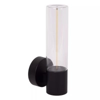 FILANI āra sienas lampa 1x8W Integrated LED IP54 melna (Lucide)