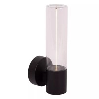 FILANI āra sienas lampa 1x8W Integrated LED IP54 melna (Lucide)