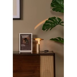 FITS LED galda lampa 7 W 3000 K zelta/misiņa (Lucide)