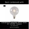 FIX piekaramā lampa Ø10 cm E27 melna (Lucide)