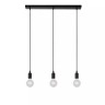 FIX piekaramā lampa 3xE27 melna (Lucide)