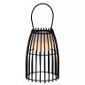 FJARA uzlādējama āra LED galda lampa 0,3 W 3000 K melna (Lucide)
