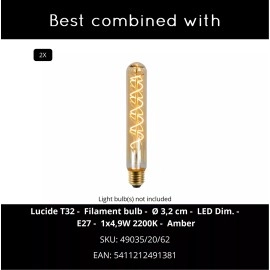 FOLD stāvlampa 2 x 40 W E27 balta (Lucide)