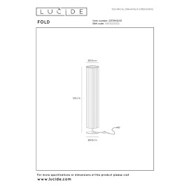FOLD stāvlampa 2 x 40 W E27 balta (Lucide)
