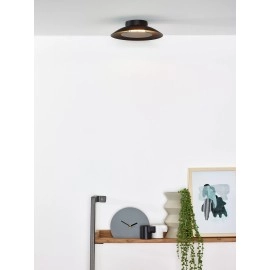 FOSKAL griestu lampa Ø21,5 cm LED 1x6W 2700K melna (Lucide)