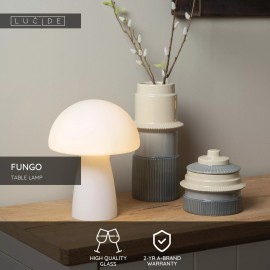 FUNGO galda lampa 23x23 cm 1xE27 opāla (Lucide)