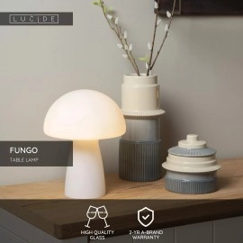 FUNGO galda lampa 23x23 cm 1xE27 opāla (Lucide)
