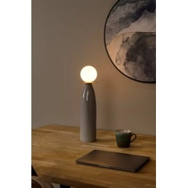 Galda lampa FIGARO Ø12 cm 1xG9 10W pelēka (Lucide)