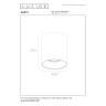 GERTI griestu spot gaismeklis Ø8 cm 1xGU10 40 W kafijas (Lucide)