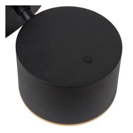 GIAN sienas lampa 9W melna (Lucide)