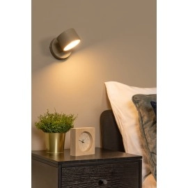 GIAN sienas lampa 9W taupe (Lucide)