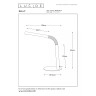 GILLY LED galda lampa 5W 2700K balta (Lucide)
