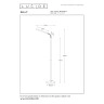 GILLY LED stāvlampa lasīšanai 6W 2700K balta (Lucide)