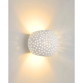 GIPSY sienas lampa 19,5 cm × 20 cm × 20 cm 1x40W balta (Lucide)