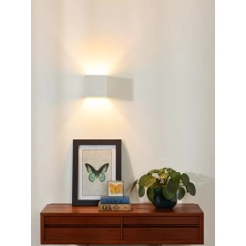 GIPSY sienas lampa 18 cm × 18 cm × 17,5 cm 1x25W balta (Lucide)