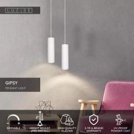 GIPSY piekarama lampa Ø7 cm 1xGU10 balta (Lucide)